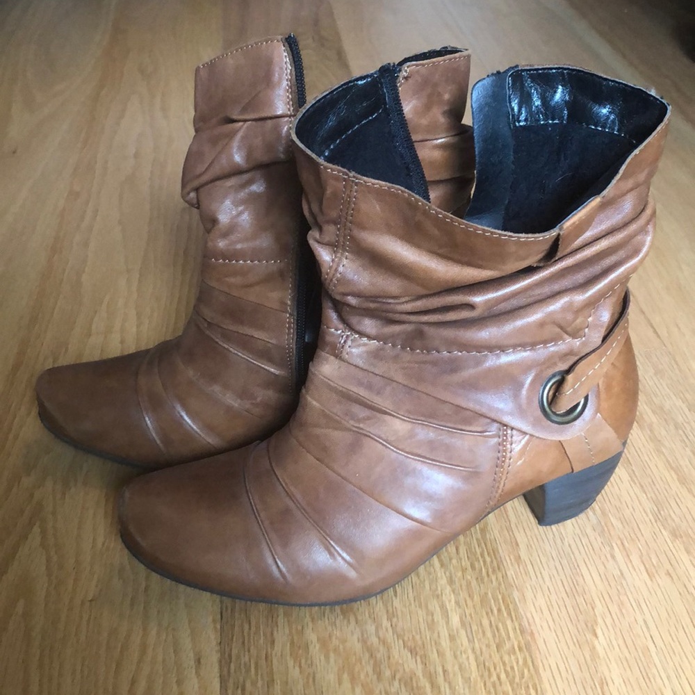 Brown booties